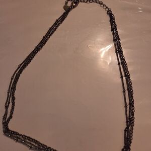 Elegant Multi-Strand Necklace in Silver